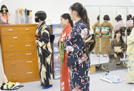和服を着る
